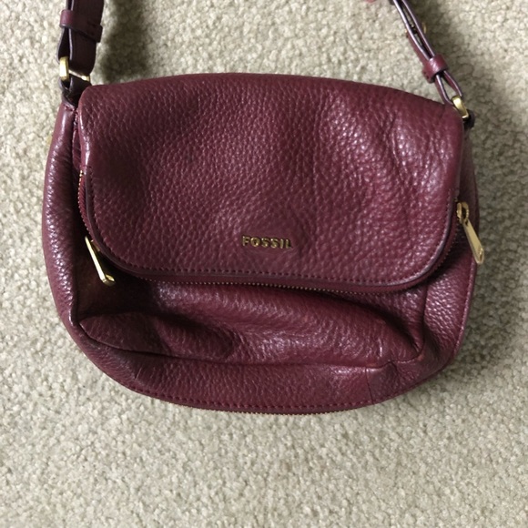 Fossil leather bag maroon - Picture 2 of 8